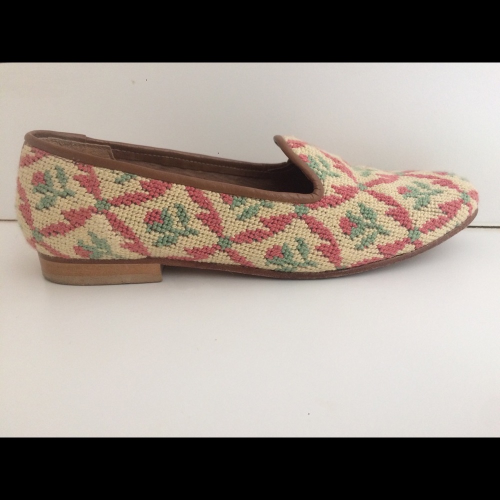Zalo Needlepoint Loafers Size. 7.5